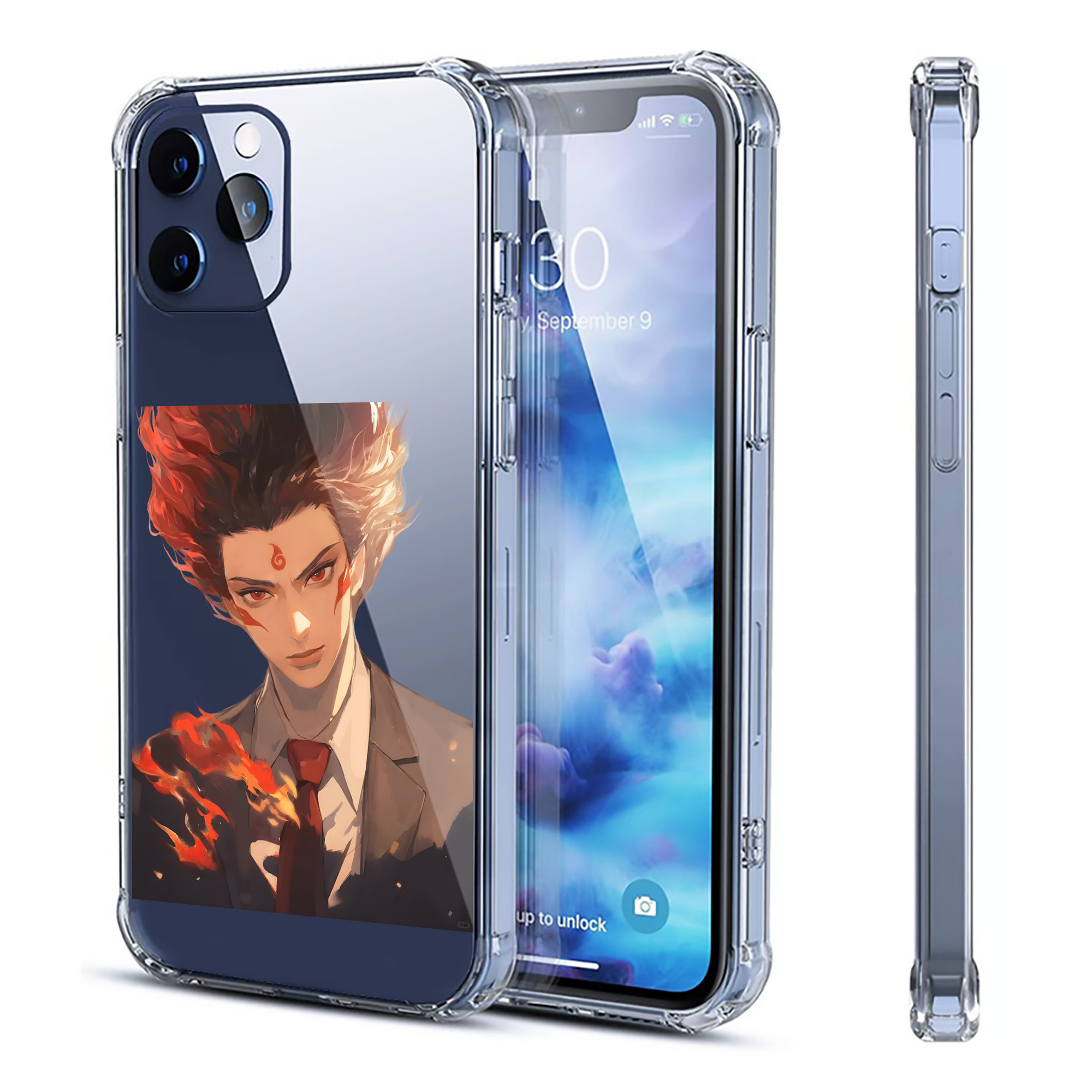 （画像用） Ne Zha 2 ナタ 魔童の大暴れ 【iPhone 12シリーズ対応】透明スマホケース（クリアソフトケース）